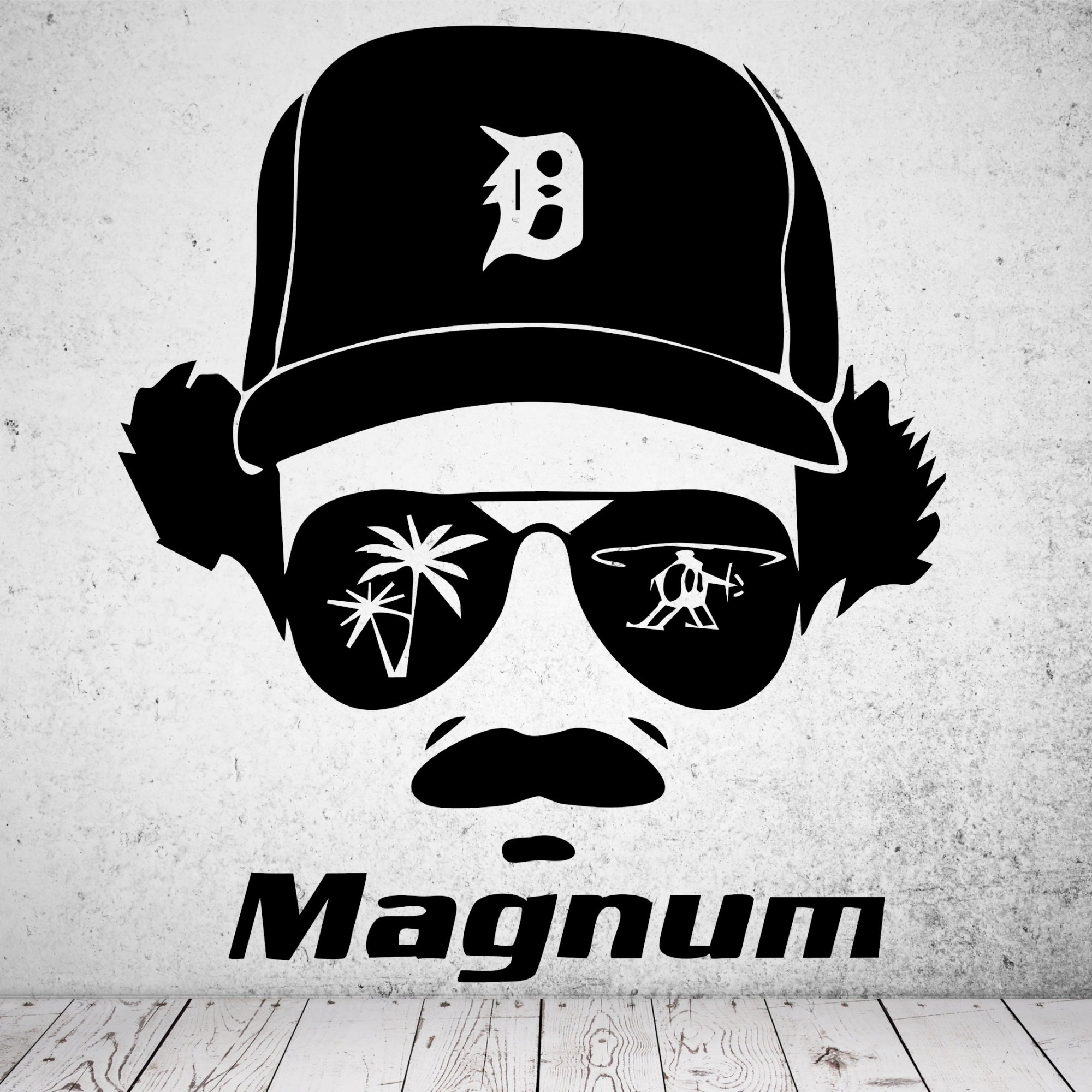 46249 Magnum - Sonnenbrille Silhouette Wandsticker 46249 Magnum - Sonnenbrille Silhouette Wandsticker